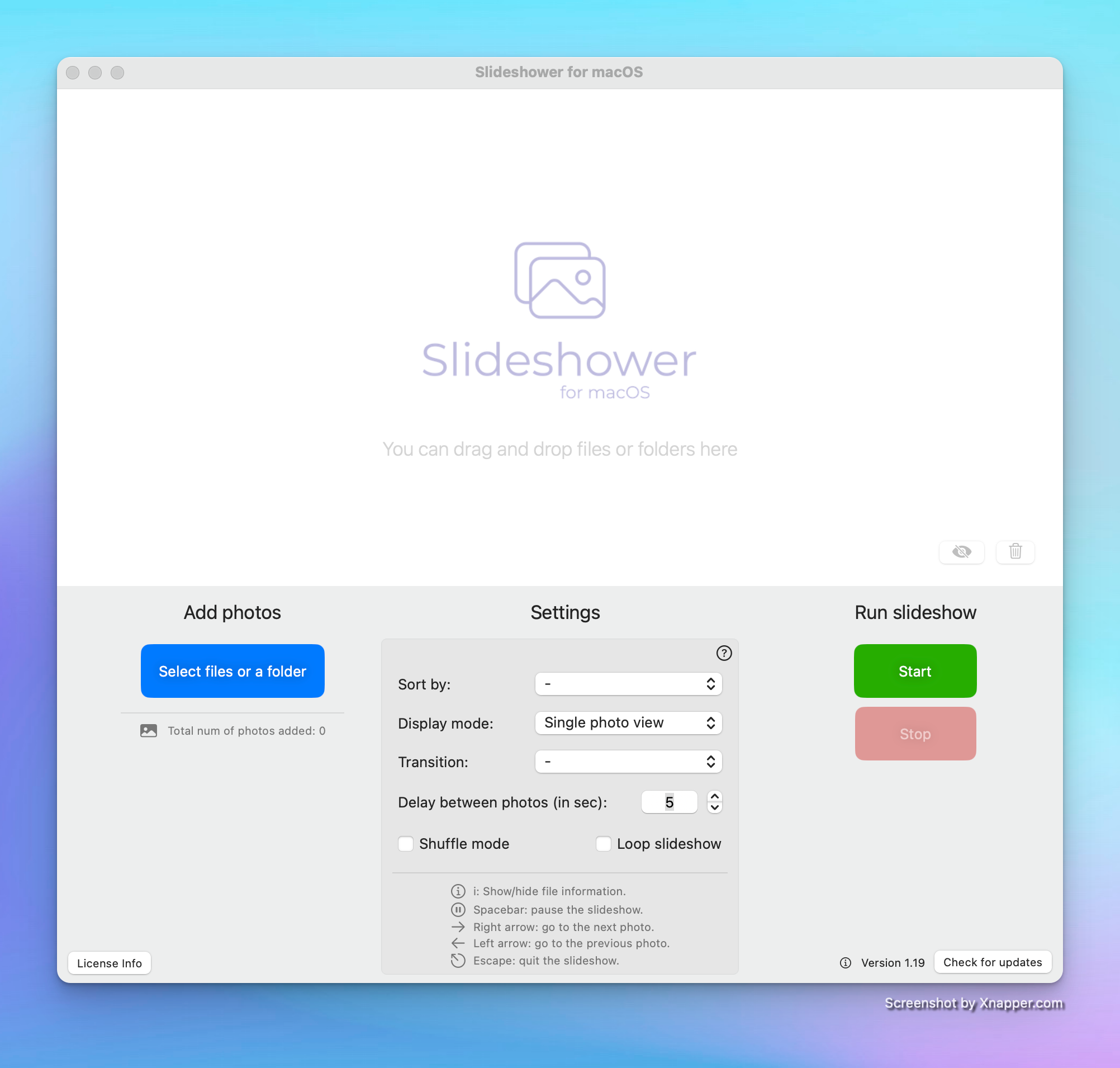 Screenshot of Slideshower