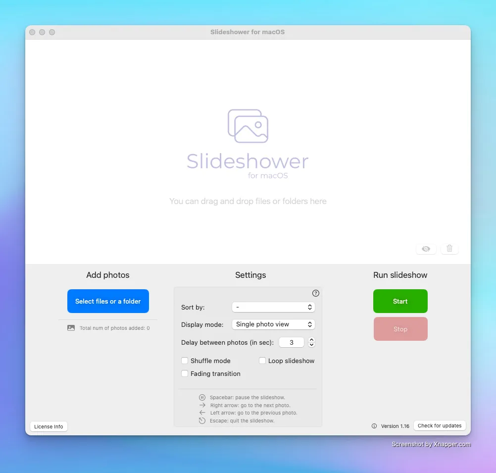 Screenshot of Slideshower